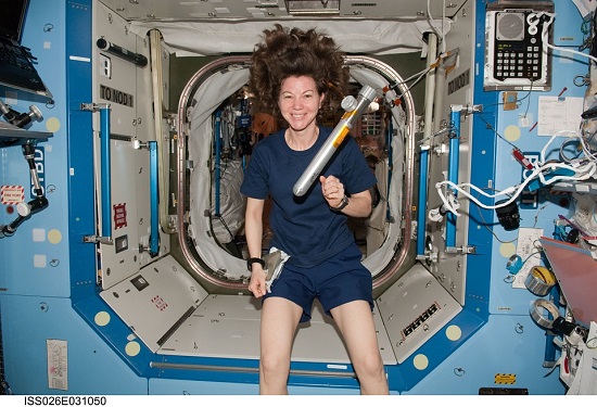 Astronaut Inside ISS