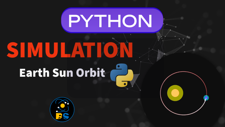 Earth – Sun Orbit Simulation | Solar System | Python
